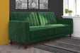 DOREL HOME 3 Seat Sofa GREEN Velvet 2,070.10 (W) x 863.30 (D) x 863.30 (H) mm