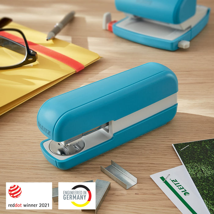 Leitz Stapler 55670061 Full strip 26/6 Calm Blue Metal with plastic housing, metal mechanical parts