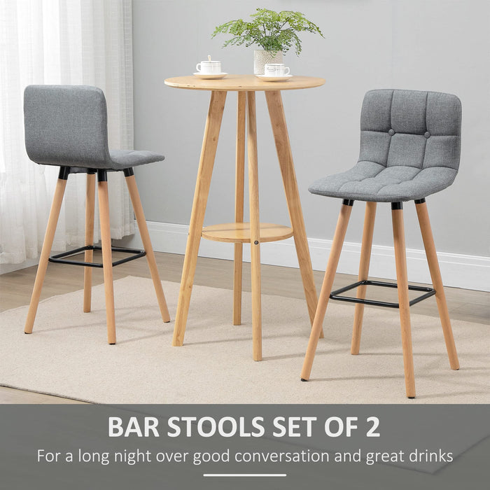 HOMCOM Bar Stool 835-530V70 Grey