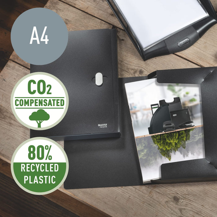 Leitz Box File 100Pct Recyc Blk Pk5