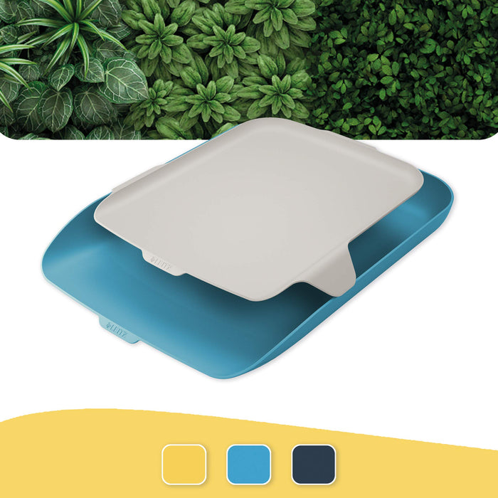 Leitz Cosy Letter Tray 5259 With Desk Organiser A4 Blue 27.4 x 39.1 x 6.2 cm