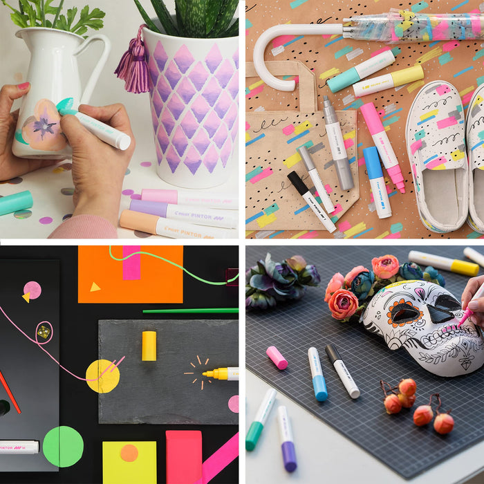 Pilot PINTOR Paint Marker Bullet 1 mm Assorted Pack of 6