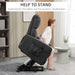 HOMCOM Power Lift Chair Charcoal grey PU (Polyurethane) Leather