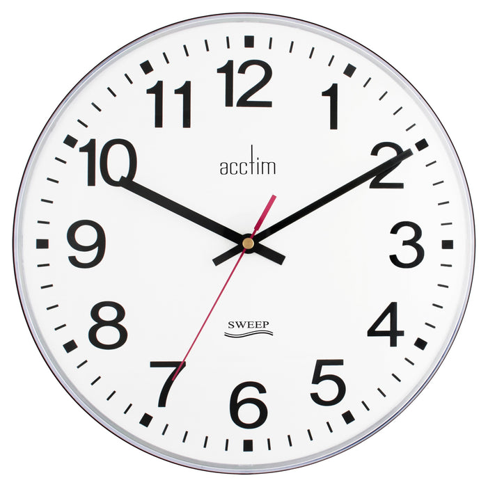 Acctim Analog Clock White 30 x 30 x 4.5 x 30 cm