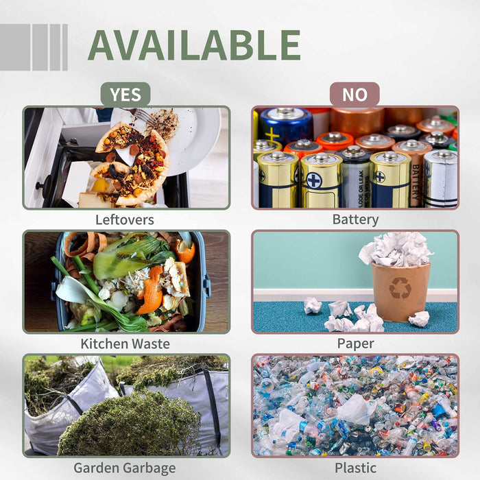 OutSunny Compost Bin 160 L Grey