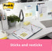Post-It Notes 76X102 100S C/Ylw Pk12