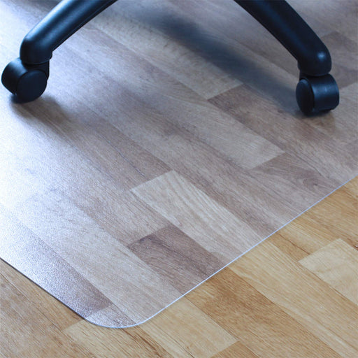 Advantagemat PVC Rectangular Office Chair Mat Floor Protector for Hard Floors 120 x 75cm Clear - UFC1275120EV