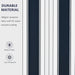 OutSunny Manual Retractable Awning, 3x2.5 m-Blue/White Stripes