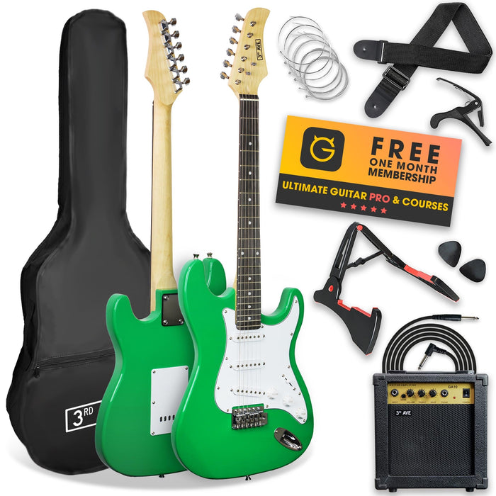 3rd Avenue Electric Guitar Set Green