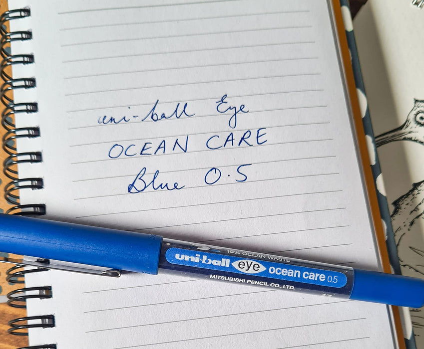uni-ball Eye Micro UB-150ROP Ocean Care Liquid Ink Rollerball Pen 0.5mm Tip 0.3mm Line Red (Pack 12) - 299271000
