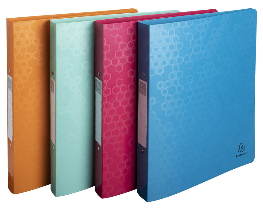 Exacompta Ring Binder 2 30 A4 Maxi Recycled PP Assorted Pack of 4