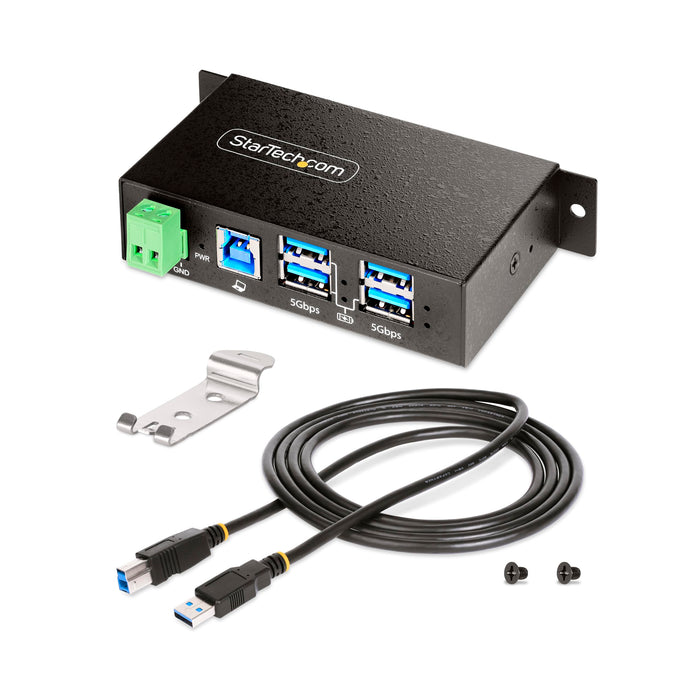 StarTech.com 4-Port 5Gbps Managed Industrial USB Hub