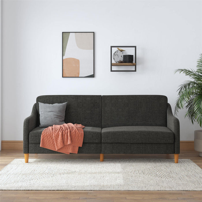 DOREL HOME 3 Seat Sofa DARK GREY LINEN Linen 1,955.80 (W) x 825.50 (D) x 838.20 (H) mm