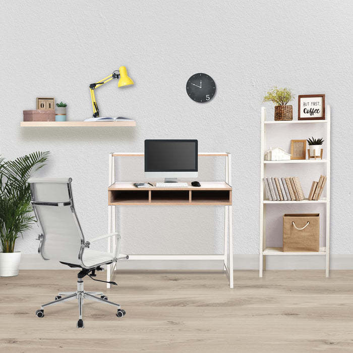Nautilus Designs Workstations - Home Office Model: Bdw/I203/Wh-Ok Wood