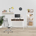 Nautilus Designs Workstations - Home Office Model: Bdw/I203/Wh-Ok Wood