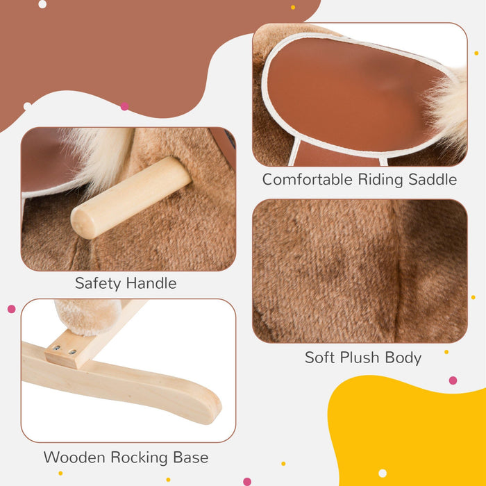 HOMCOM Rocking Horse 330-091 Brown