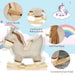 HOMCOM Rocking Horse 330-110 580 mm 340 mm 610 mm Grey