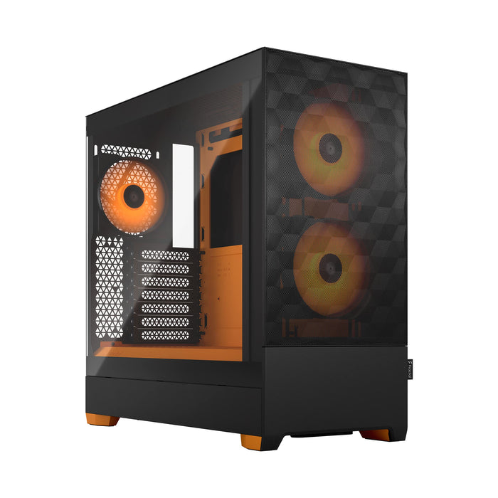 Fractal Design Pop Air ATX RGB Orange Core TG Clear PC Case