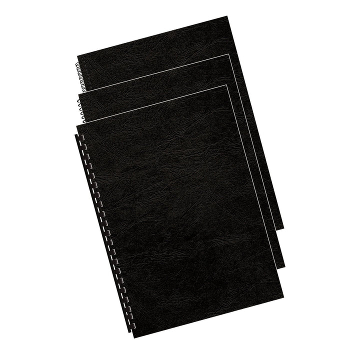 Fellowes Binding Cover Paper Black Pack of 100