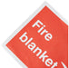 Fire Sign Blanket Vinyl 15 x 20 cm