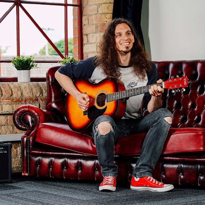 3rd Avenue Acoustic Guitar Sunburst Set