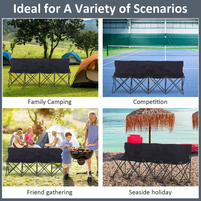 OutSunny Garden Bench 84B-077 Metal Milk White