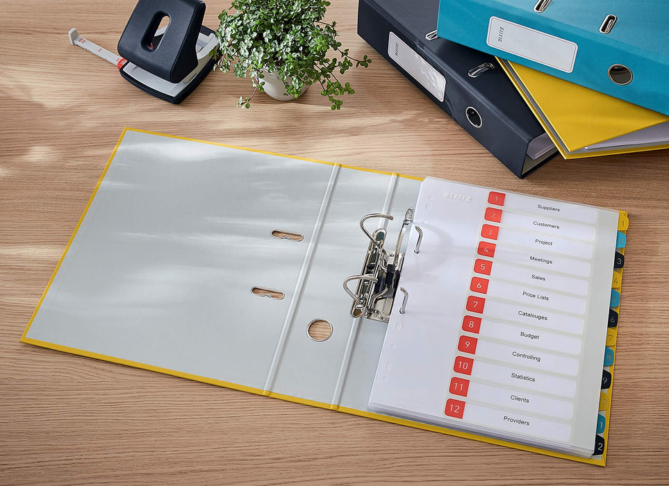 Leitz Lever Arch File 180 Cosy A4 80mm Warm Yellow PK6 - 10610019