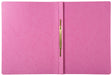 Exacompta Iderama Flat Bar Folder A4 Pink Glossy coated card 355 gsm 200 Sheets Pack of 25