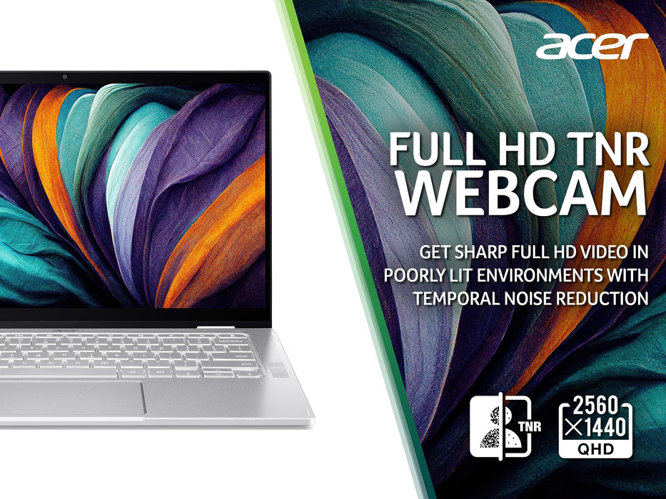 Acer Chromebook Spin 514 14 Inch Touchscreen Intel Core i3-1110G4 8GB RAM 128GB SSD Intel UHD Graphics Chrome OS