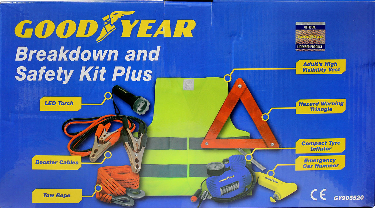 Goodyear Breakdown and Car Safety Kit 8 Piece
