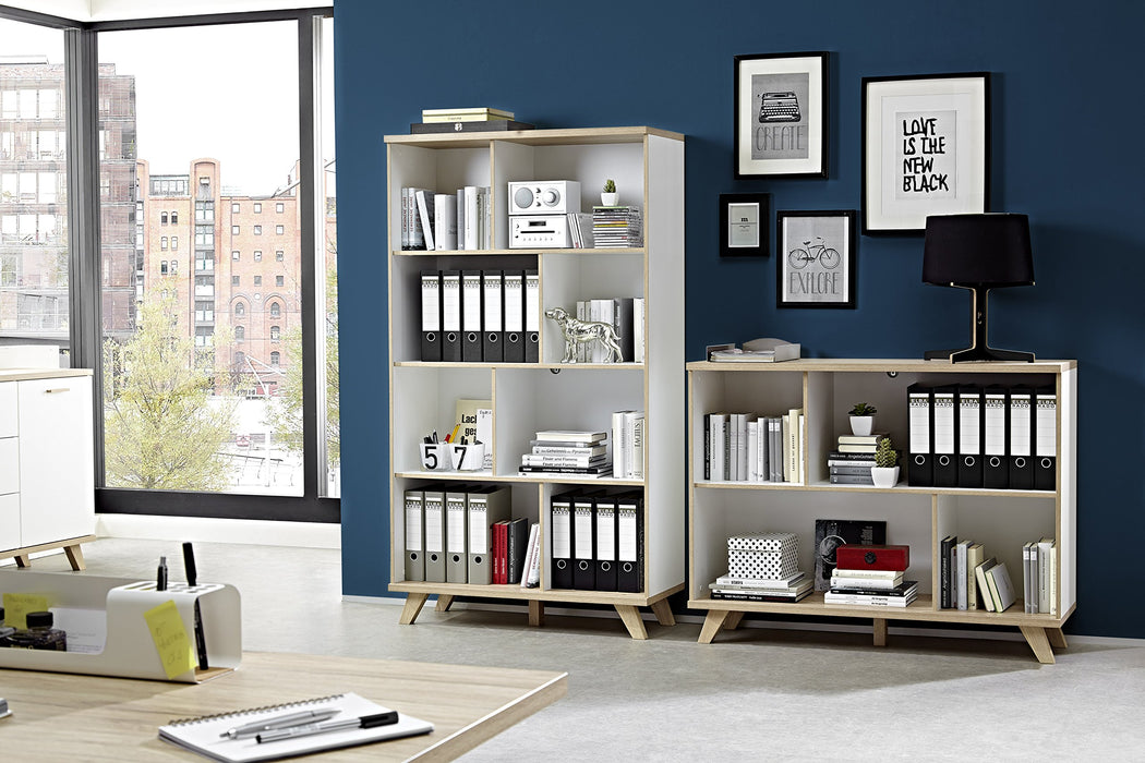 Germania Bookcase White 960 x 400 x 1,660 mm