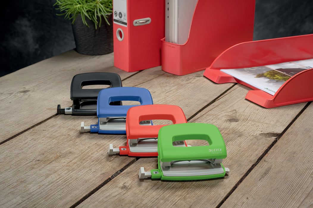 Leitz NeXXt Recycle Mini Hole Punch 10 Sheets Red - 50100025