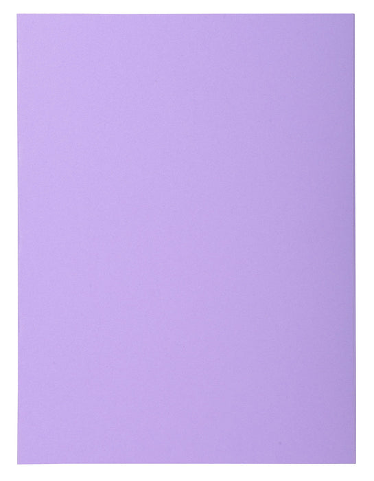 Exacompta Super Square Cut Folder A4 Lilac Cardboard 160 gsm Pack of 500