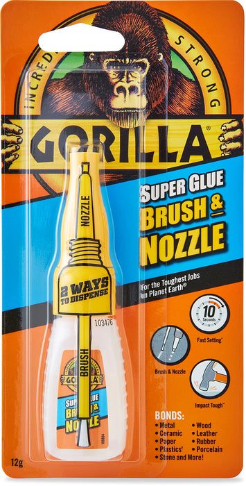 Gorilla Super Glue Permanent Liquid Transparent Clear 12 g 4044501