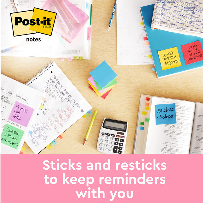 Post-it Sticky Notes Poptimistic 76 X 76 mm Assorted 100 Sheets Pack of 6