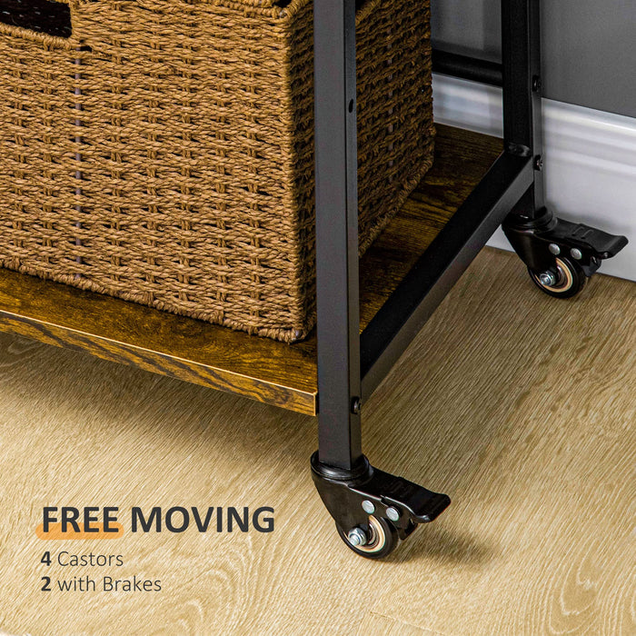 HOMCOM Storage Shelf 838-258V00RB Steel, Particleboard