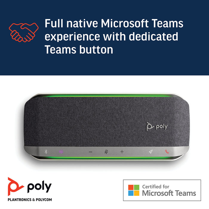 POLY Sync 40-M USB-A USB-C Bluetooth Microsoft Teams Certified Speakerphone