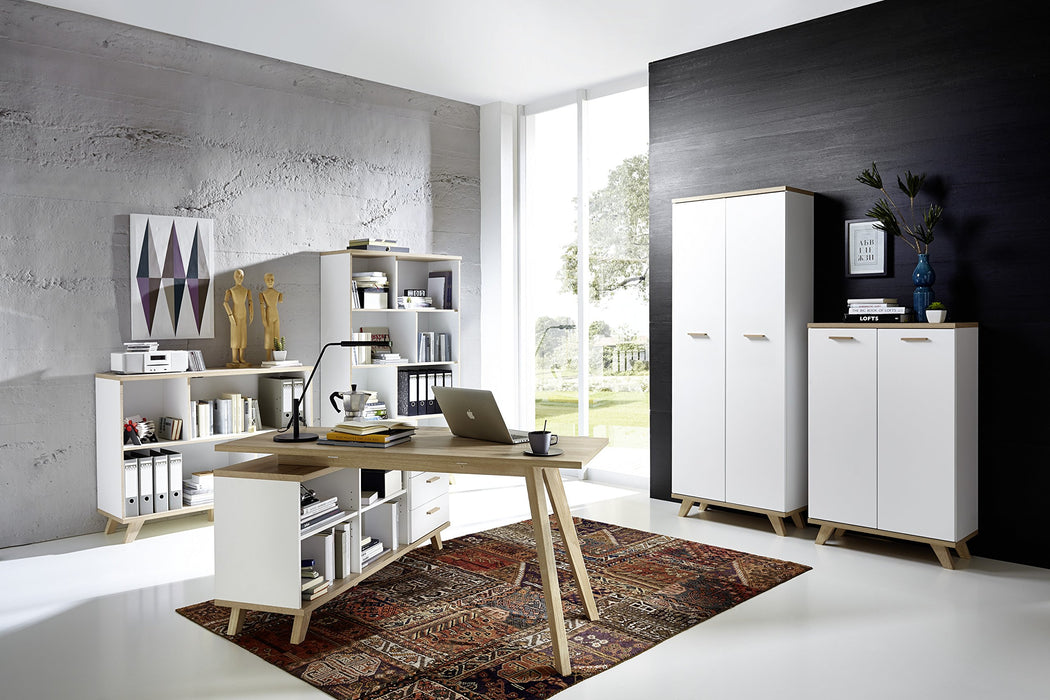 Germania Bookcase White 960 x 400 x 1,660 mm