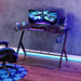 HOMCOM Gaming Desk Black 600 x 750 mm