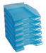 Exacompta Letter Tray Plastic Turquoise 25.5 x 34.6 x 6.5 cm