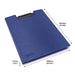 Rapesco Foldover Clipboard A4, PP (Polypropylene) Blue Portrait 1698 Pack of 4