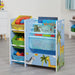 LIBERTY HOUSE TOYS Storage Unit TF5007 Medium-density fibreboard and Fabric 2+ 650 (W) x 300 (D) x 600 (H) mm Blue