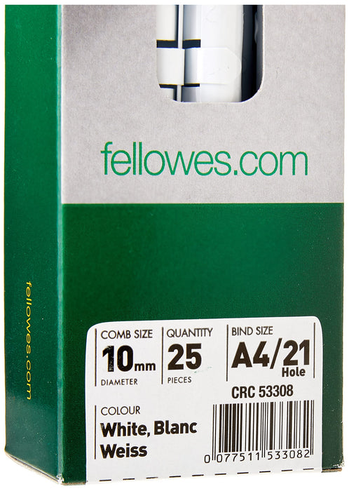 Fellowes Binding Wires 53308 10 mm White