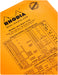 Rhodia Legal Pad 16260C A5 Squared Stapled Top Bound Cardboard Hardback Yellow Perforated 80 Pages