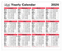 Letts Yearly Calendar 2024
