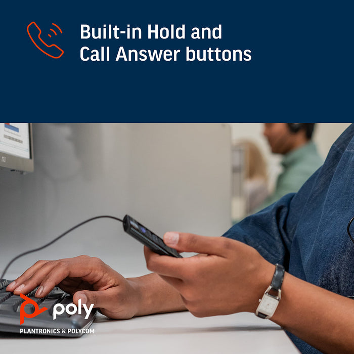 Poly EncorePro 525 Microsoft Teams Certified USB-A Stereo Headset