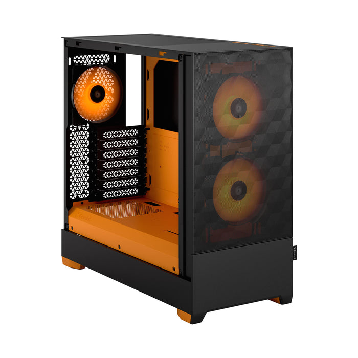 Fractal Design Pop Air ATX RGB Orange Core TG Clear PC Case