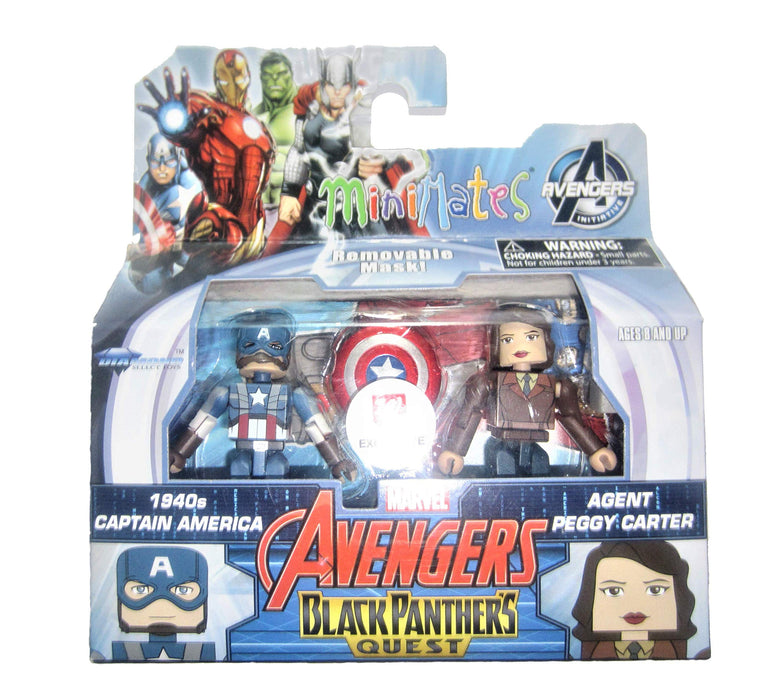 Marvel: Minimates Action Figure 2-Pack: Captain America & Agent Carter