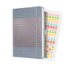 Sigel Jolie Diary A5 Week To View 2024 Hard Cover With Elastic Fastener And Archive Pocket And Pen Loop Glacier Grey - J4209