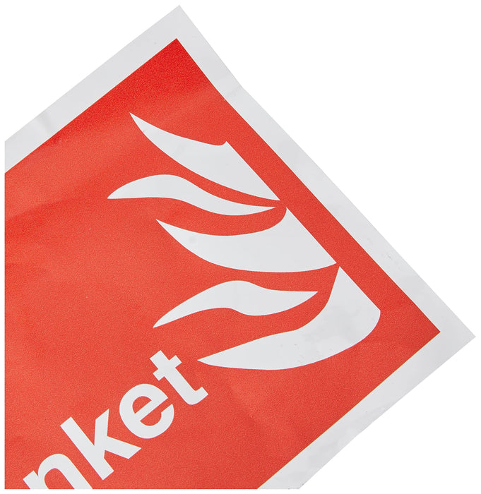 Fire Sign Blanket Vinyl 15 x 20 cm